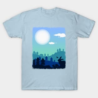 Forest Animals Under Twilight T-Shirt